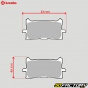 Honda CB 125 R sintered metal brake pads, CBR 650, Africa Twin 1100... Brembo