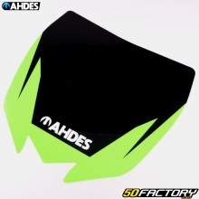 Adesivo per piastra anteriore Yamaha  YZ XNUMX, XNUMX (XNUMX - XNUMX), YZF XNUMX, XNUMX (XNUMX - XNUMX) Ahdes nero e verde