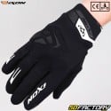 Gants street Ixon MIG II homologués CE moto noirs et blancs