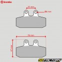 Carbon ceramic front brake pads Aprilia Scarabeo, Red Rose, Sportcity, Honda... Brembo