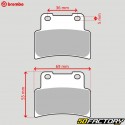 Sintered metal brake pads Yamaha MT125, Aprilia RS 125, Shiver 900... Brembo