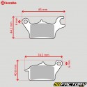 Pastilhas de freio de cerâmica de carbono Kawasaki Z 125, NIU N-Sport, N-Pro, NGT... Brembo