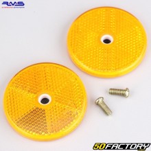 Universal round orange reflector to screw on