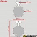 Plaquettes de frein carbone céramique Yamaha TZ 250, RD 350, 400, XS 650... Brembo