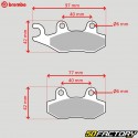 HM carbon ceramic brake pads, Derbi, Honda Rebel, Kawasaki KLX 250, Yamaha YFZ 450... Brembo