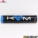 Guiador Ø22 mm com barra KRM Pro Ride preto e azul com espuma