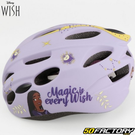 Wish casco de bicicleta infantil violeta VXNUMX