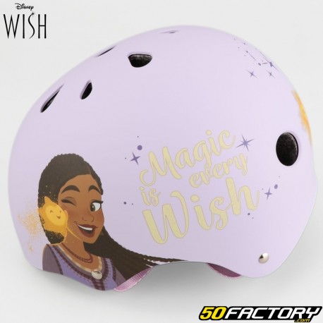 Casco da bicicletta per bambini Wish viola