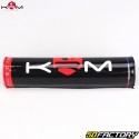 Guidon Ø22 mm avec barre KRM Pro Ride noir et rouge avec mousse