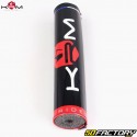 Guidon Ø22 mm avec barre KRM Pro Ride noir et rouge avec mousse