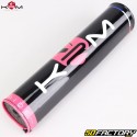 Guiador Ø22 mm com barra KRM Pro Ride preto e rosa com espuma