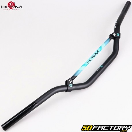 Ø22 mm handlebar with KRM bar Pro Ride black and turquoise without foam