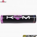 Guiador Ø22 mm com barra KRM Pro Ride preto e roxo com espuma