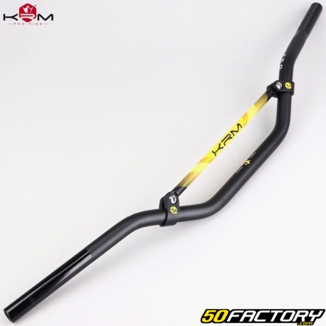 Ø22 mm handlebar with KRM bar Pro Ride black and yellow without foam