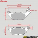 Pastillas de freno cerámicas de carbono MBK XC  XNUMX, Yamaha YBR  XNUMX, YZF XNUMX... Brembo