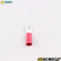 3.2 mm isolierte Flachstecker WKK rot (100er Pack)