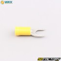 6.5 mm insulated spade terminals WKK yellow (batch of 100)