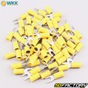 XNUMX mm insulated spade terminals WKK  yellow (batch of XNUMX)