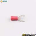 6.4 mm isolierte Flachstecker WKK rot (100er Pack)