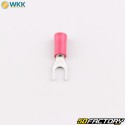 4.2 mm isolierte Flachstecker WKK rot (100er Pack)