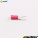 4.2 mm isolierte Flachstecker WKK rot (100er Pack)