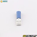 Flachsteckhülsen isolierte Buchsen 0.8x6.4 mm WKK blau (100er Packung)