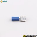 Terminali piatti femmina isolati 0.8x6.4 mm WKK blu (confezione da 100)