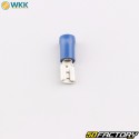 Flachsteckhülsen isolierte Buchsen 0.8x4.8 mm WKK blau (100er Packung)