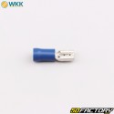 Flachsteckhülsen isolierte Buchsen 0.8x4.8 mm WKK blau (100er Packung)