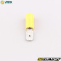 Insulated male flat terminals XNUMXxXNUMX mm WKK  yellow (batch of XNUMX)