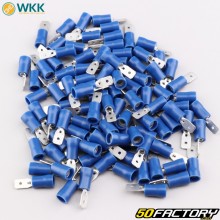 Insulated male flat terminals XNUMXxXNUMX mm WKK  blue (pack of XNUMX)