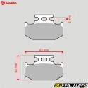 Pastillas de freno de metal sinterizado Yamaha WR 125, Kawasaki KDX 250, Suzuki DR 250...Brembo