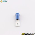 Insulated male flat terminals 0.8x6.4 mm WKK blue (pack of 100)