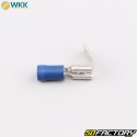 Insulated male/female flat terminals 0.8x6.4 mm WKK blue