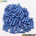 Fully insulated female flat terminals 0.8x4.8 mm WKK blue