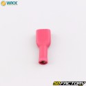 Fully insulated female flat terminals 0.8x6.4 mm WKK red