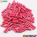 Fully insulated female flat terminals 0.8x2.8 mm WKK red