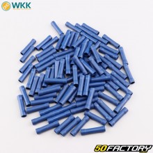 Cylindrical terminals (end to end) for XNUMX to XNUMX mm² wire WKK  blue (pack of XNUMX)