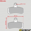 Pastiglie freno anteriori in metallo sinterizzato Harley Davidson Fat Boy, Rockst 1584, basso Rider 1690...Brembo