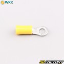 Insulated eyelet terminals Ø5.3 mm WKK yellow (batch of 100)