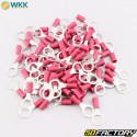 Insulated eyelet terminals Ø8.4 mm WKK red (100 pieces)