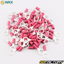 Insulated eyelet terminals Ø8.4 mm WKK red (pack of 100)