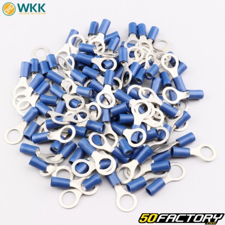 Terminali ad occhiello isolati Ø8.4 mm WKK blu (confezione da 100)