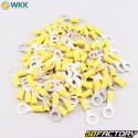 Insulated eyelet terminals Ø8.4 mm WKK yellow (batch of 100)