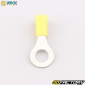 Cosses à œillet isolées Ø8.4 mm WKK jaunes (lot de 100)