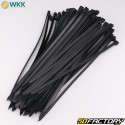 Colliers plastique (rilsan) 7.6x300 mm WKK noirs (lot de 100)