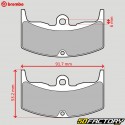 Plaquettes de frein avant carbone céramique Honda CBX 400, VF 400, VT 500... Brembo