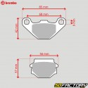 Carbon-Keramik-Bremsbeläge Aprilia Pegaso 125, Husqvarna WR 240, KTM MX 500... Brembo