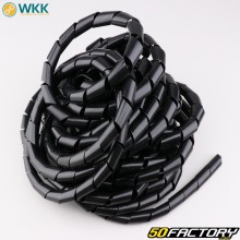 Espiral de protección de cables Ø13 mm WKK negra