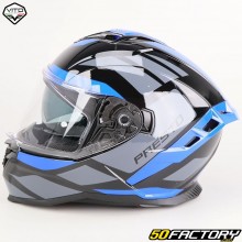 Full face helmet Vito Presto grey, black, blue (ECE 22.06)